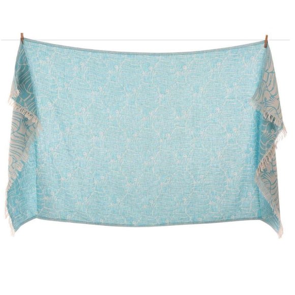 Sand Free La Jolla Cove Blue Turkish Towels - 100% Cotton  Citizens of the Beach - Picture 4 of 4